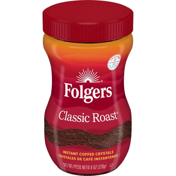 Folgers Classic Roast Instant Coffee 8 oz