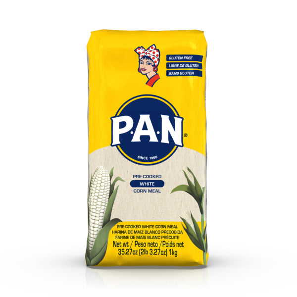 P.a.n. Precooked Corn Meal, White 35 oz