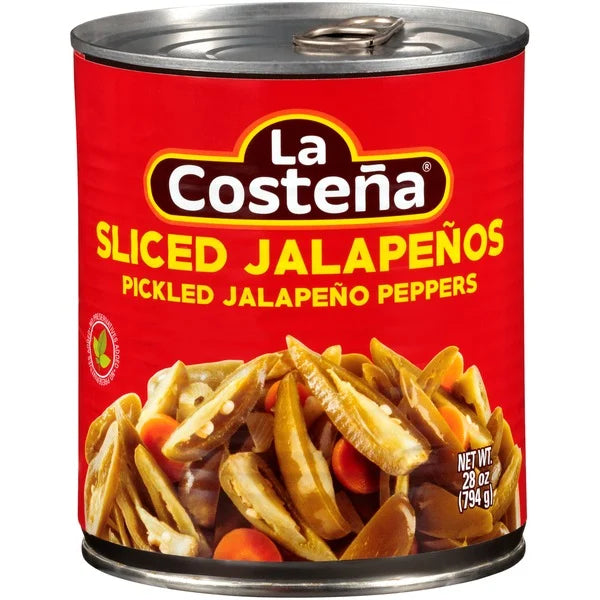 La Costeña Sliced Pickled Jalapeno Peppers 28 oz