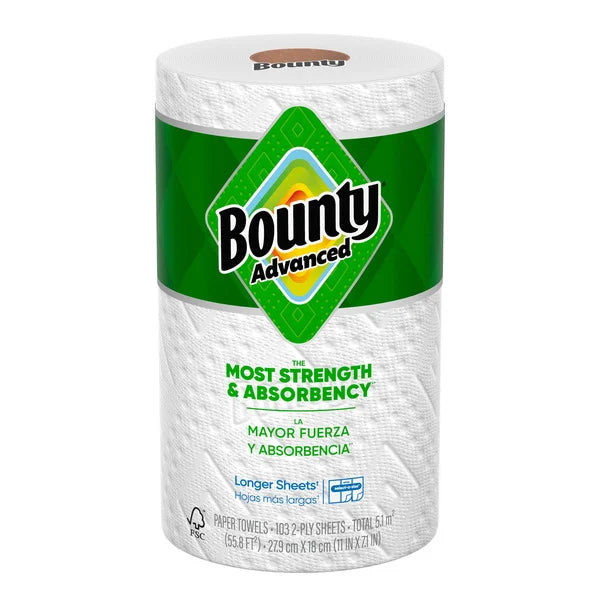 Bounty Advanced Paper Towels, 2-Ply, 103 Sheets, 1-count