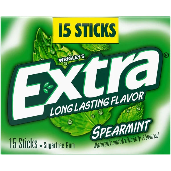 Extra Spearmint Gum 15 sticks