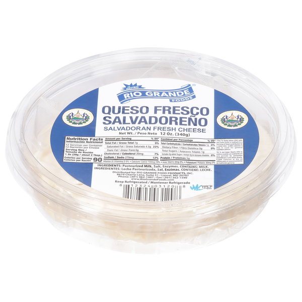 Rio Grande Foods Fresh Cheese, Salvadoran 12 oz