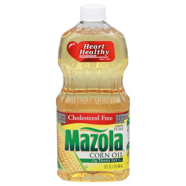 Mazola Corn Oil, Cholesterol Free, 100% Pure 32 fl oz
