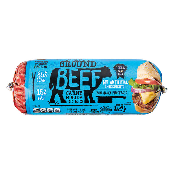 85% Lean Ground Beef Chub 16 oz