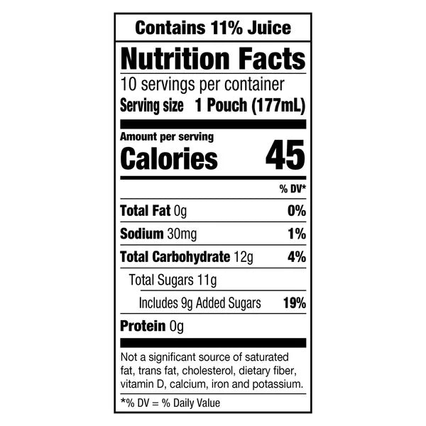 Capri Sun Lemonade Naturally Flavored Kids Juice Drink Pouches 6 fl oz