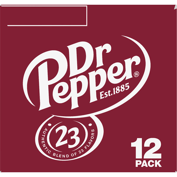 Dr Pepper Soda, 12 Pack 12 oz