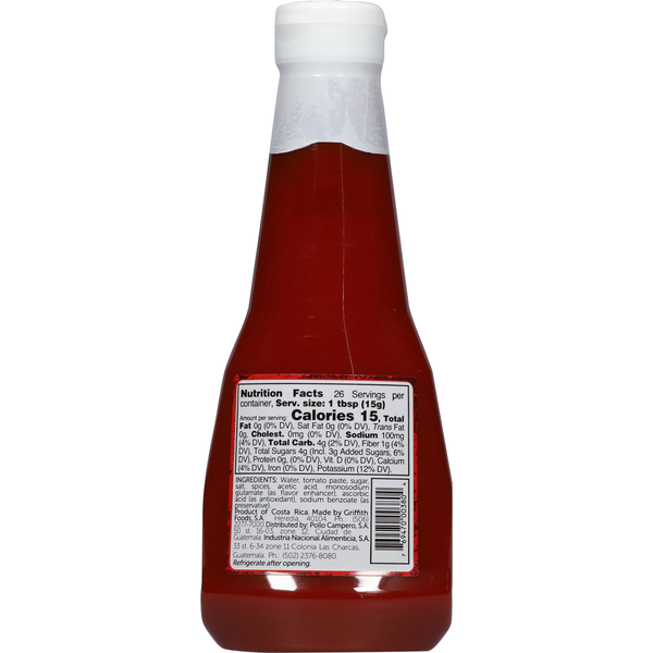 Pollo Campero Tomato Sauce, Ketchup Style 14 oz