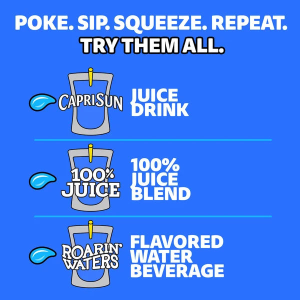 Capri Sun Lemonade Naturally Flavored Kids Juice Drink Pouches 6 fl oz