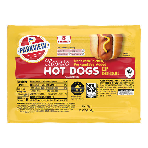 Parkview Hot Dogs 12 oz
