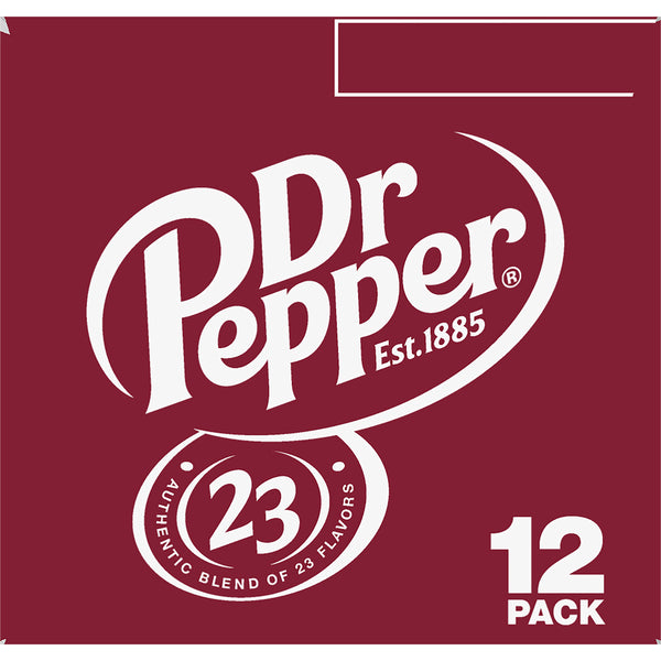 Dr Pepper Soda, 12 Pack 12 oz