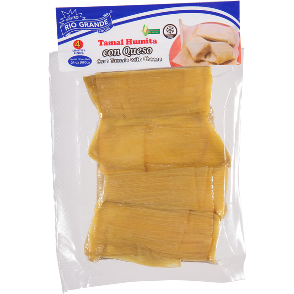 Rio Grande Foods Corn Tamale, with Cheese 4 ct