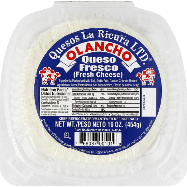 Quesos La Ricura Olancho Fresh Cheese 16 oz