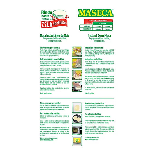 MASECA Corn Masa Flour Instant - 4 Lb