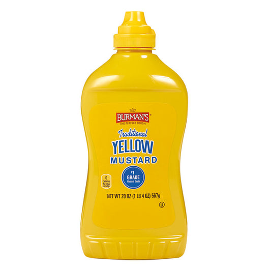 Burman's Yellow Mustard 20 oz