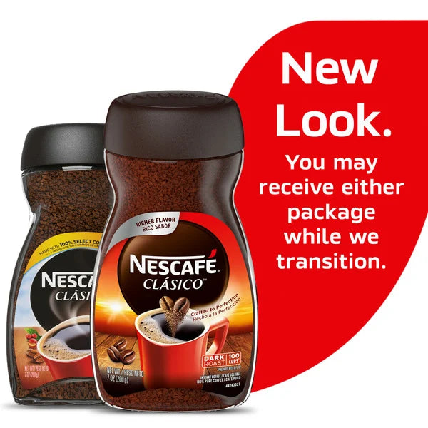 NESCAFÉ Clásico Dark Roast Instant Coffee 7 oz