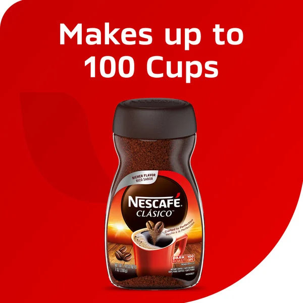 NESCAFÉ Clásico Dark Roast Instant Coffee 7 oz