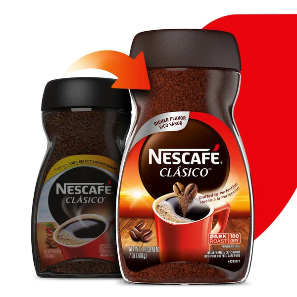 NESCAFÉ Clásico Dark Roast Instant Coffee 7 oz