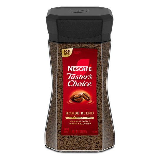 NESCAFE Taster's Choice House Blend Medium-Light Roast Instant Coffee 7 oz