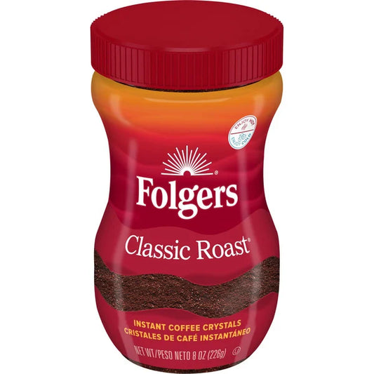 Folgers Classic Roast Instant Coffee 8 oz