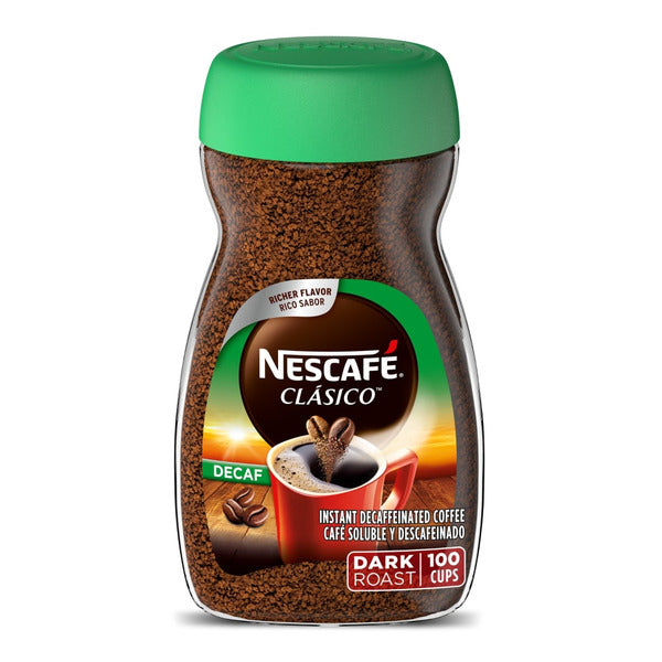 NESCAFÉ CLÁSICO Decaf Dark Roast Instant Coffee 7 oz