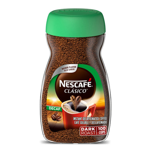 NESCAFÉ CLÁSICO Decaf Dark Roast Instant Coffee 7 oz