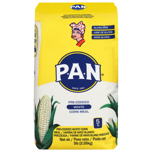 P.A.N. Corn Meal, Pre-Cooked, White 5 lb