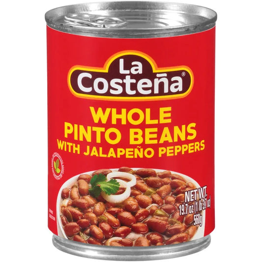 La Costeña Whole Pinto Beans with Jalapeno Peppers 19.7 oz