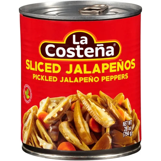 La Costeña Sliced Pickled Jalapeno Peppers 28 oz