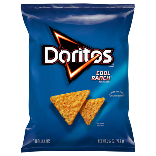 Doritos Flavored Tortilla Chips, Cool Ranch 2.75 oz