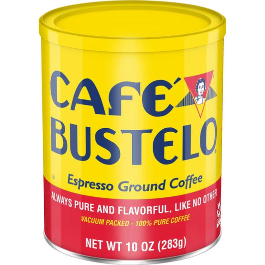 Café Bustelo Espresso Style Dark Roast Ground Coffee, 10 oz. Can 10 oz