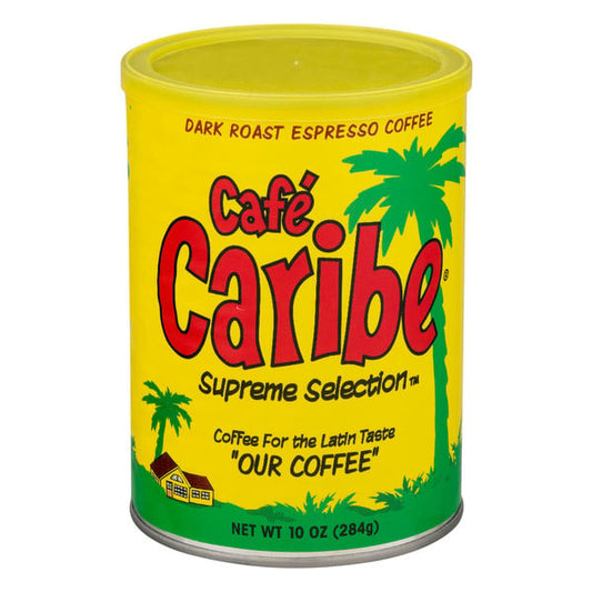 Cafe Caribe Coffee, Dark Roast Espresso Coffee. 10 oz