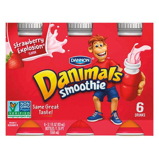 Dannon Danimals Strawberry Smoothie 18.6 fl oz