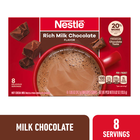 Nestle Hot Cocoa Rich Milk Chocolate Flavored Mix Powder 6.829 oz