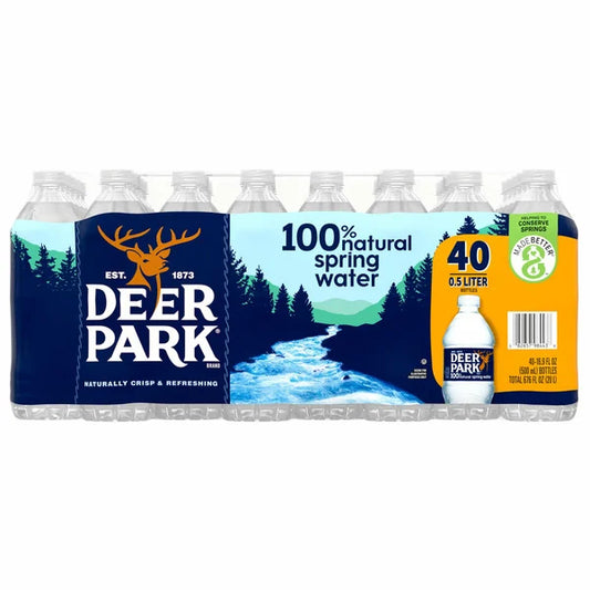 Deer Park Natural Spring Water, 16.9 fl oz, 40 count 16.9 fl oz