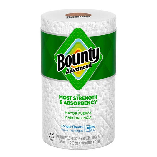 Bounty Advanced Paper Towels, 2-Ply, 103 Sheets, 1-count