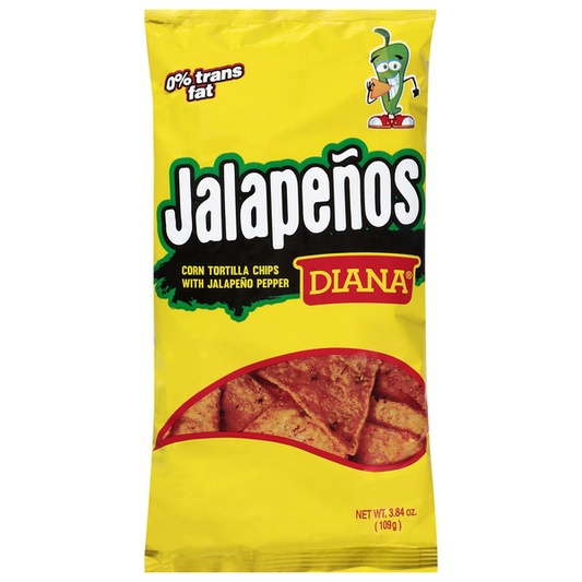 Diana’s Corn Tortilla Chips with Jalapeno Pepper 3.84 oz
