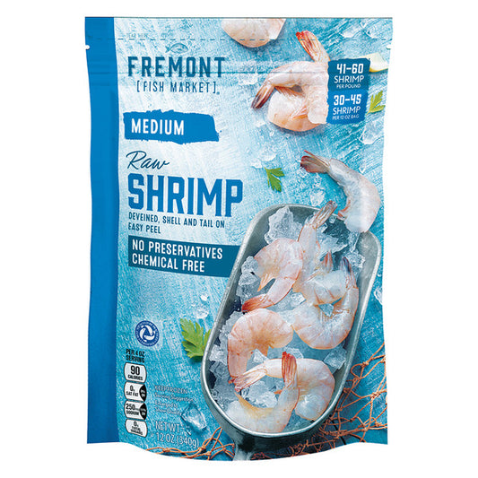 Fremont Fish Market Medium EZ Peel Raw Shrimp 12 oz