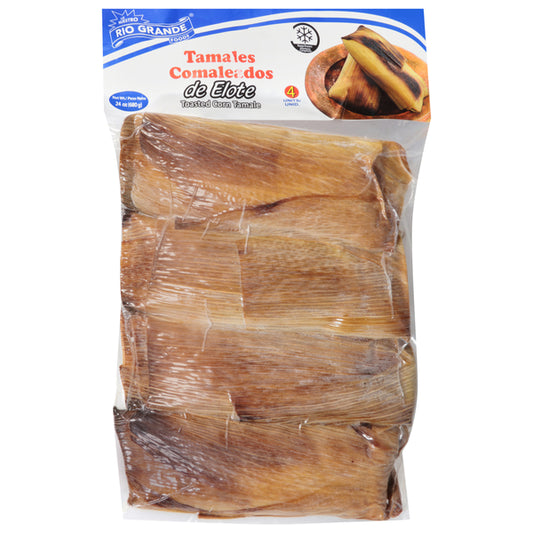 Rio Grande Foods Tamales, Toasted Corn 4 ct