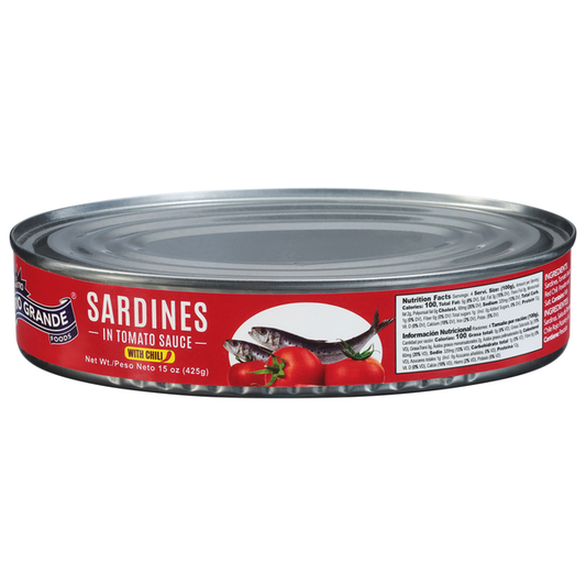 Rio Grande Foods Sardines, with Chili 15 oz
