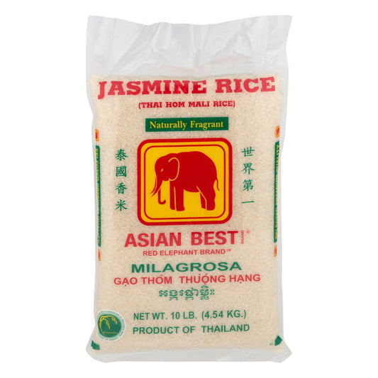 Asian Best Red Elephant Brand Jasmine Rice 160 oz