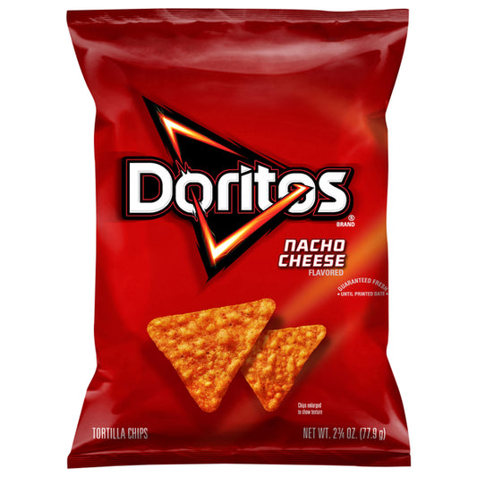 Doritos Flavored Tortilla Chips, Nacho Cheese 2.75 oz