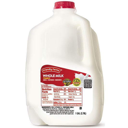 Friendly Whole Milk 1 gal