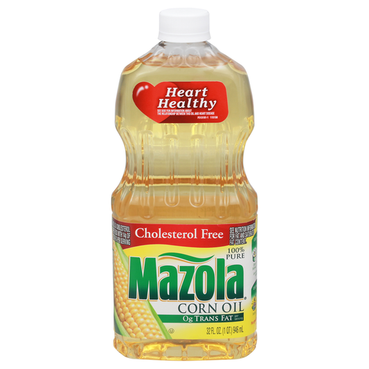Mazola Corn Oil, Cholesterol Free, 100% Pure 32 fl oz