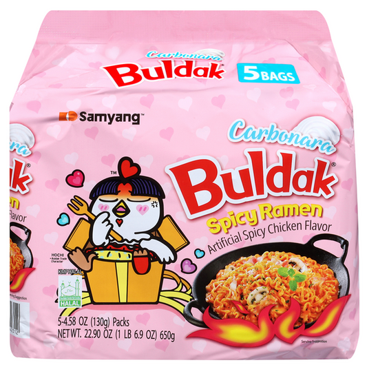 Samyang Carbonara Spicy Chicken Flavor Spicy Ramen 4.58 oz