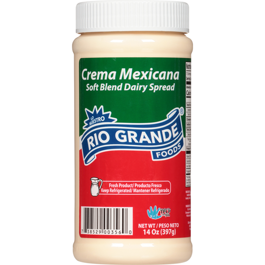 Rio Grande Foods Soft Blend Dairy Spread, Crema Mexicana 14 oz