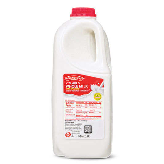 Friendly Farms Whole Milk 0.5 gal