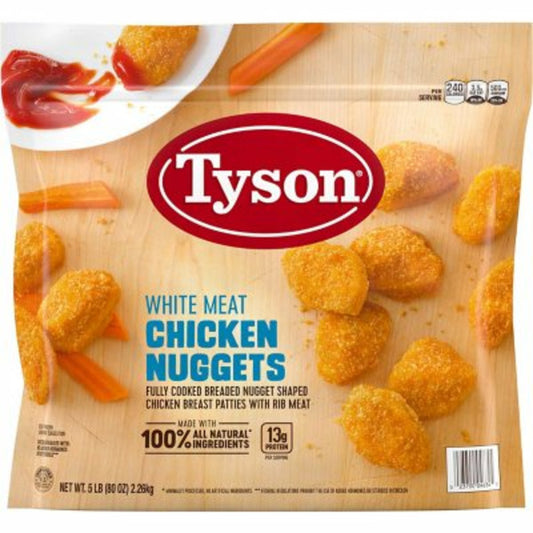 Tyson Frozen Chicken Nuggets, 5 lb