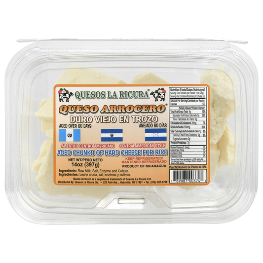 Quesos La Ricura Cheese Chunks, Central American Style 14 oz