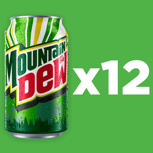 Mountain Dew Soda - Pack 12 fl oz