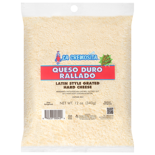La Cremosita Cheese, Hard, Latin Style, Grated 12 oz